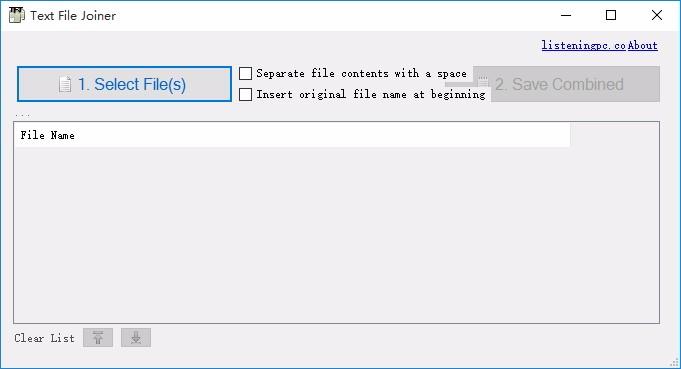 Text File Joiner,txt文件合并器,TXT合并,文件合并