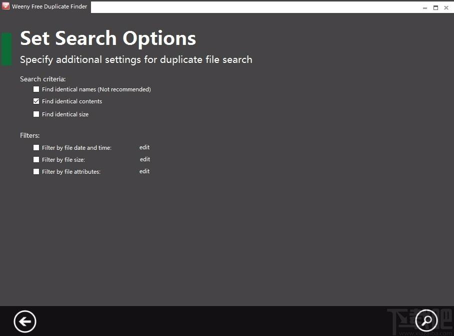 Weeny Free Duplicate Finder,重复文件查找软件,文件查找